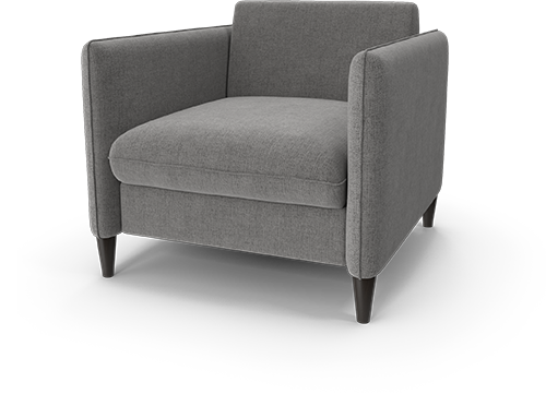 A grey armchair